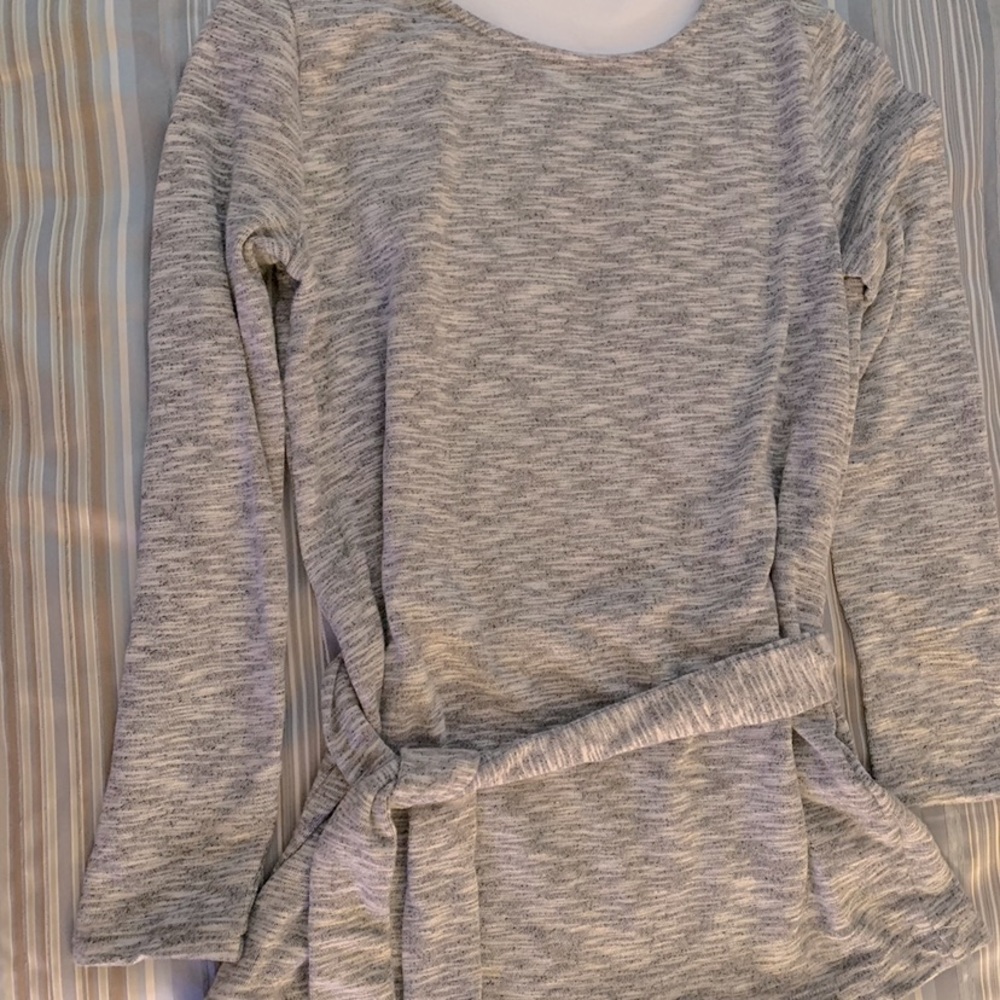 J crew factory belted sweater tunic